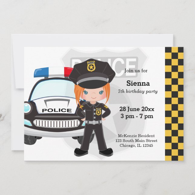 Invitation Police (Devant)