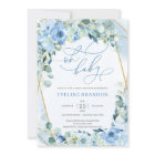 Police de calligraphie moderne Baby shower floral 