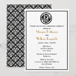 Invitation Police do-it-yourself BG du cercle noir blanc