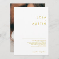 Police minimaliste moderne en or