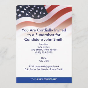 Invitation politique de drapeau