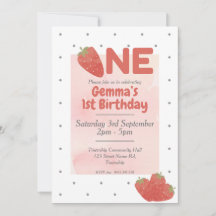 Polka aux fraises UN 1er anniversaire