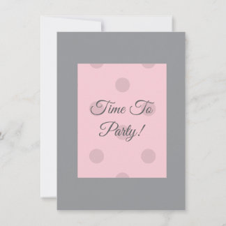 Invitation Polka Point Blush rose