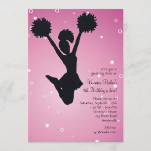 Invitation Pom-pom girl Silhouette