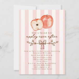 Invitation Pomme à tout jamais Fête de mariage