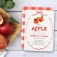 Pomme de nos Yeux Fille au Nœud Rouge 1er Annivers