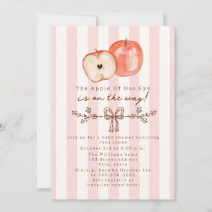 Invitation Pomme de nos Yeux Fille Baby Shower