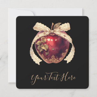 Invitation Pomme empoisonnée gothique sombre romance Hallowee