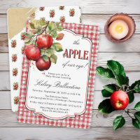 Pomme rustique de notre Baby shower oculaire
