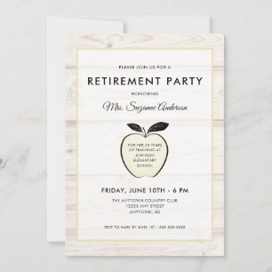 Invitation Pomme rustique   Parti de retraite des enseignants