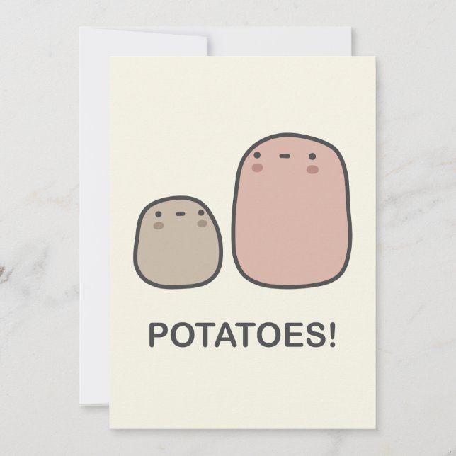 Invitation  Pommes de terre ! (Devant)