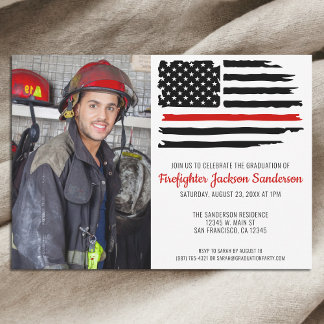 Invitation Pompier pompier photo de l'Académie des pompiers