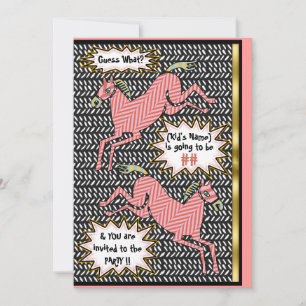 Invitation Ponies de Herringbone (fête d'anniversaire personn