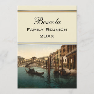 Invitation Pont I, la Réunion de Rialto de famille de Venise,