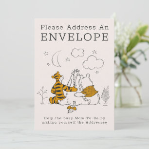 Invitation Pooh, Eeyore & Tigger   Baby shower Lune et étoile