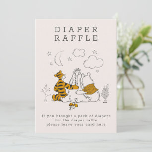 Invitation Pooh, Eeyore & Tigger Baby shower Lune et étoile