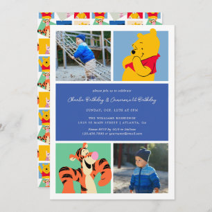 Invitation Pooh & Tigger   Jouets jumeaux Anniversaire