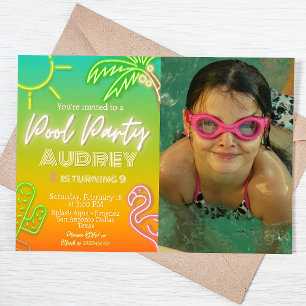 Invitation Pool Party - Paysage