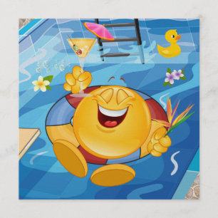 Invitation Pool Party - SOURIRE !