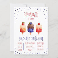 Pop on Over ! Popsicle Thème du 4 juillet Parti
