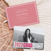 Pop rose moderne Photo Party Graduation