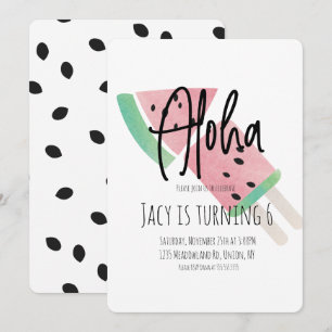 Invitation Pop Watercolor et Pop