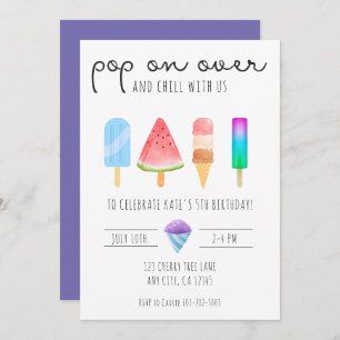 Invitation Popsicle Party