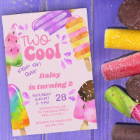 Popsicle Party Deux filles Cool 2e anniversaire