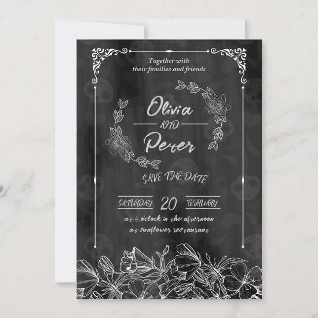 Invitation Popular Save the Date Cards (Devant)