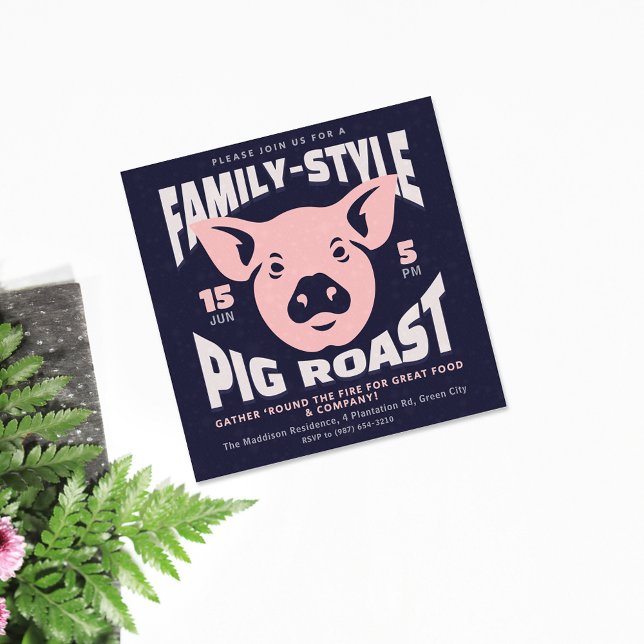 Invitation Porc rôti à la familiale (Créateur téléchargé)