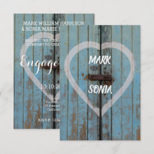 Invitation Portail rustique de campagne Parti d'engagement