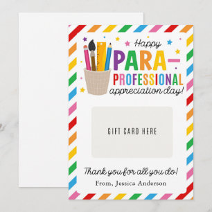 Invitation Porte-carte-cadeau pour la Journée d'appréciation