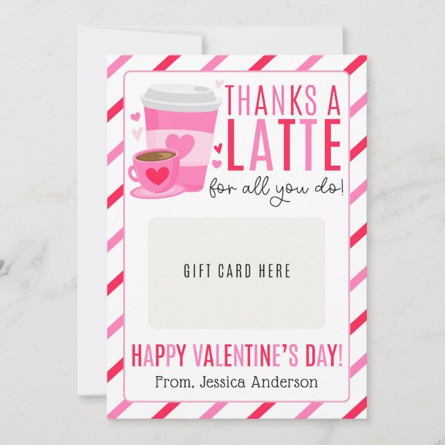 Invitation Porte-carte cadeau pour la Saint-Valentin pour pro (Devant)