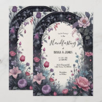 Porte de jardin fleuri rose gothique Pagan