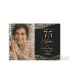 Porte d'or noir photo 75e fête d'anniversaire