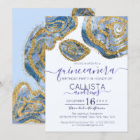 Porte en marbre bleu or de luxe Parties scintillan