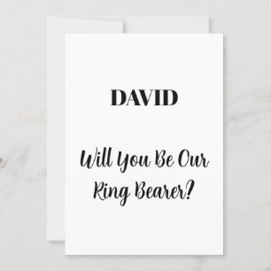 Invitation Porte-sonnerie Nom personnalisé Simple Mariage min
