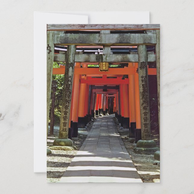 Invitation Portes de Torii - Kyoto, Japon, Asie (Devant)