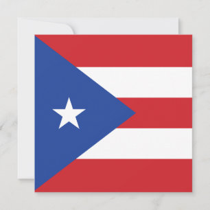 Invitation Porto Rico Flag