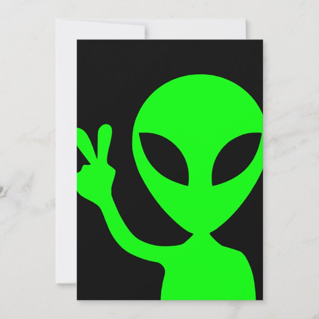 Invitation Portrait Alien (Devant)