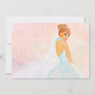 Invitation Portrait de la mariée