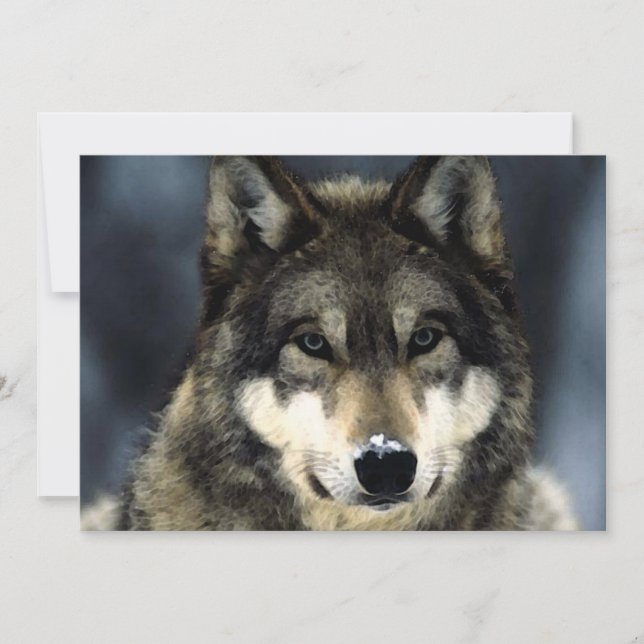 Invitation Portrait de Loup (Devant)