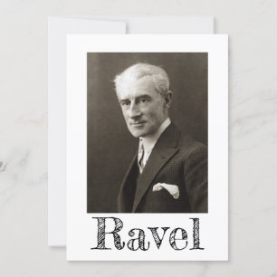 Invitation Portrait de Maurice Ravel (vers 1925)