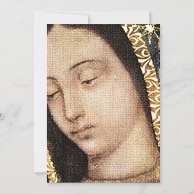 Invitation Portrait De Notre-Dame De Guadalupe (Devant)