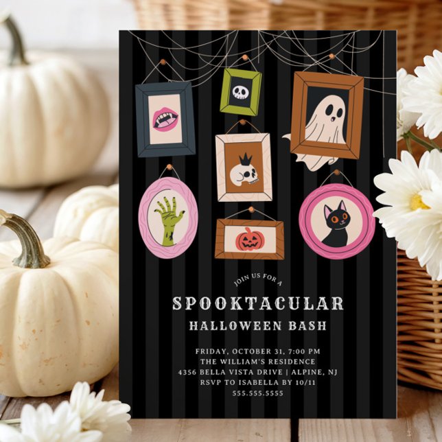 Invitation Portraits de famille fête d'Halloween (Créateur téléchargé)