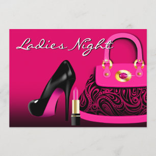 Invitation Posh Purse talons hauts et baguette Dames nuit