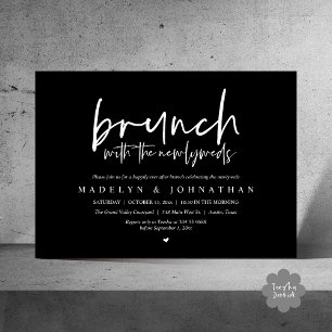 Invitation Post Mariage Brunch avec la célébration des nouvea