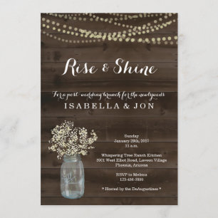 Invitation Post Mariage Brunch Matin après l'invitation