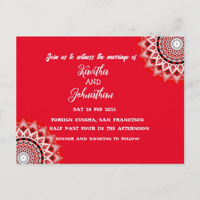 Invitation Postcard (Front)