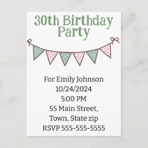 Invitation Postcard